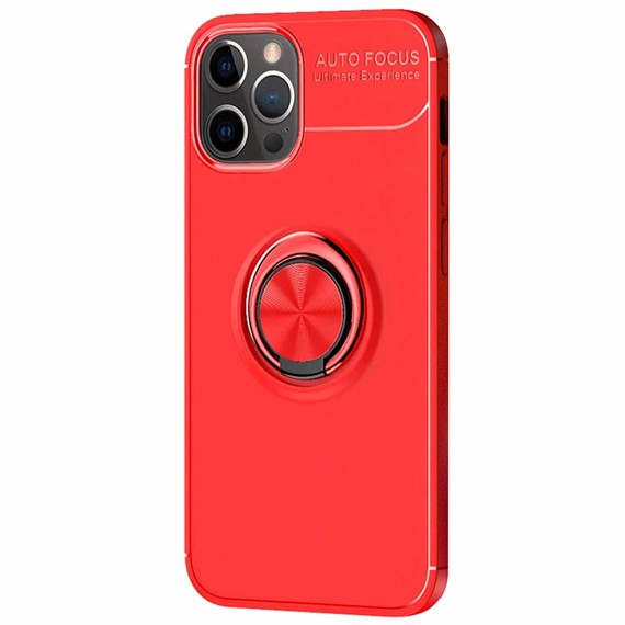 CaseUp Apple iPhone 13 Pro Kılıf Finger Ring Holder Kırmızı 2